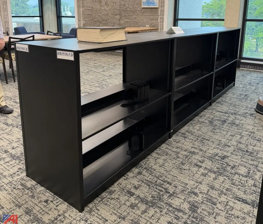 Black Metal Set of Shelving