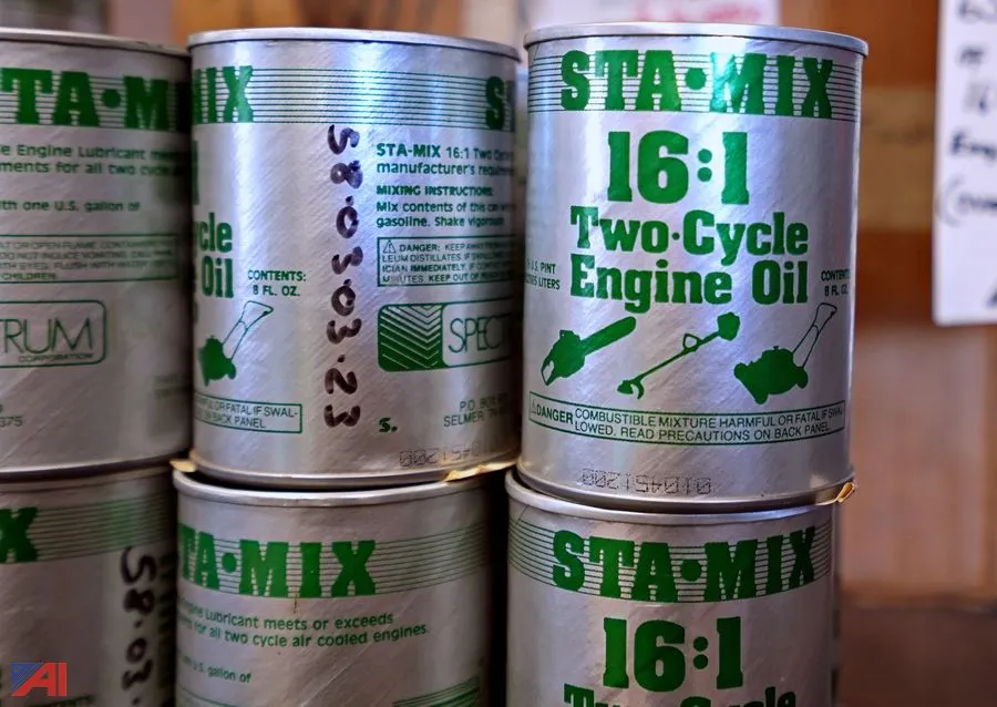 (65) Spectrum 8oz. Cans of STA-MIX 16:1 2-Cycle Engine Oil/26-40-0354-R