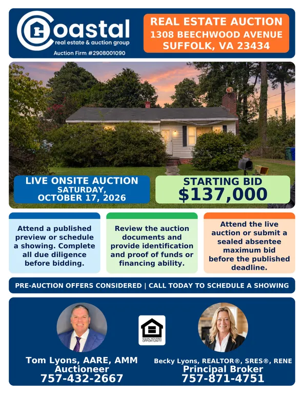 1308 Beechwood Ave Suffolk VA | 3 Bedroom 1 Bath