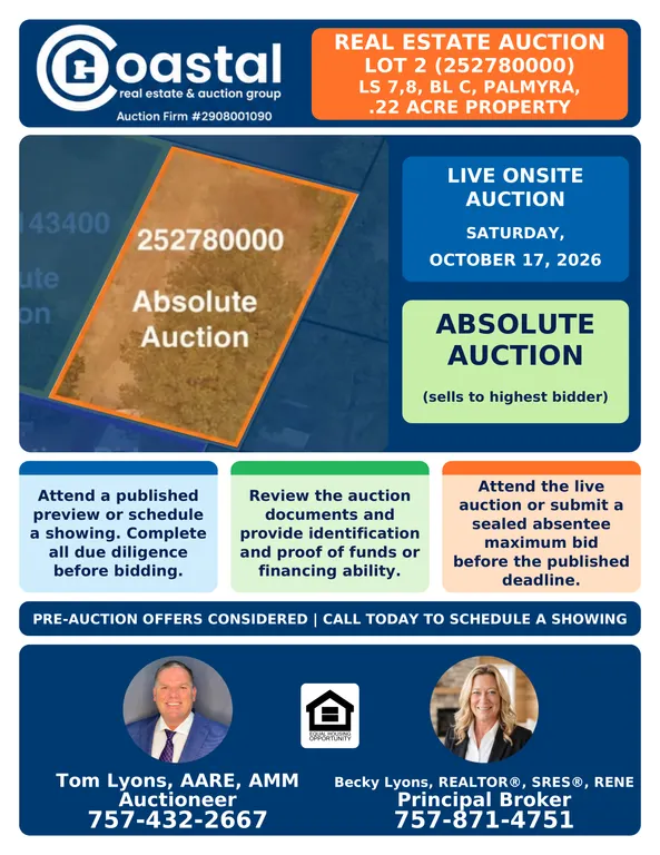 Lot 2 (252780000) LS 7,8,BL C,PALMYRA, .22 Acre Property