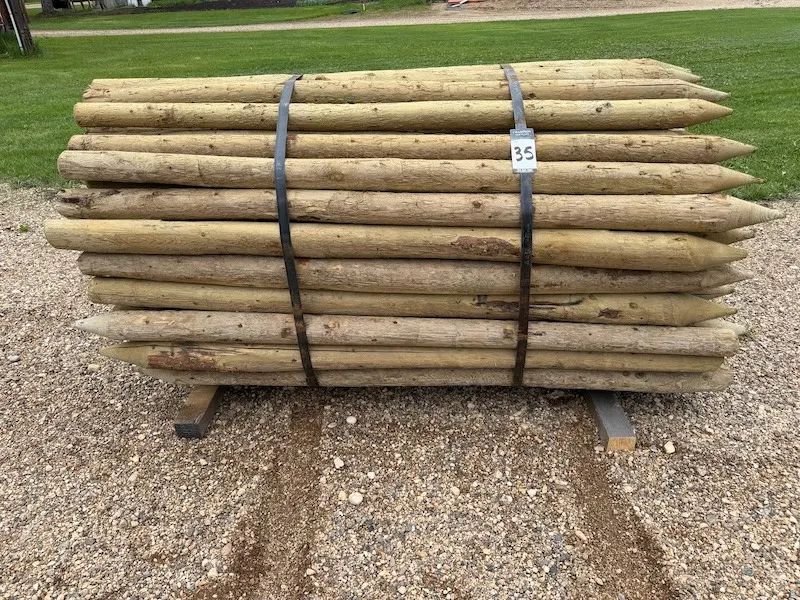 7' x 3"-4" Pressure Treated Fence Posts