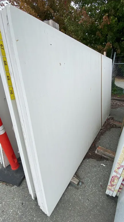 1 WHITE STONE COUNTERTOP SLAB APPROX 10' 7"L X 5' 4"W X 1 1/4" THICK