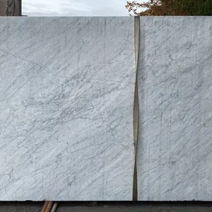1 STONE COUNTERTOP SLAB WHITE WITH GREY GRAIN APPROX 10'L X 6.5'W X 3/4" THICK