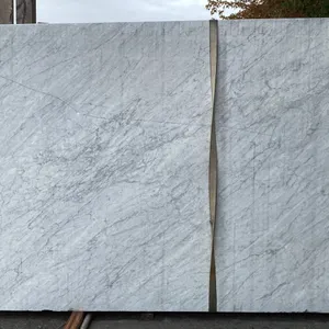 1 STONE COUNTERTOP SLAB WHITE WITH GREY GRAIN APPROX 10'L X 6.5'W X 3/4" THICK