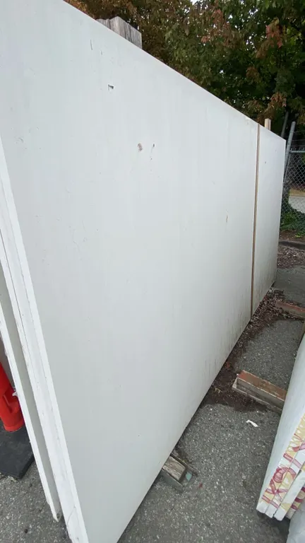 1 WHITE STONE COUNTERTOP SLAB APPROX 10' 7"L X 5' 4"W X 1 1/4" THICK
