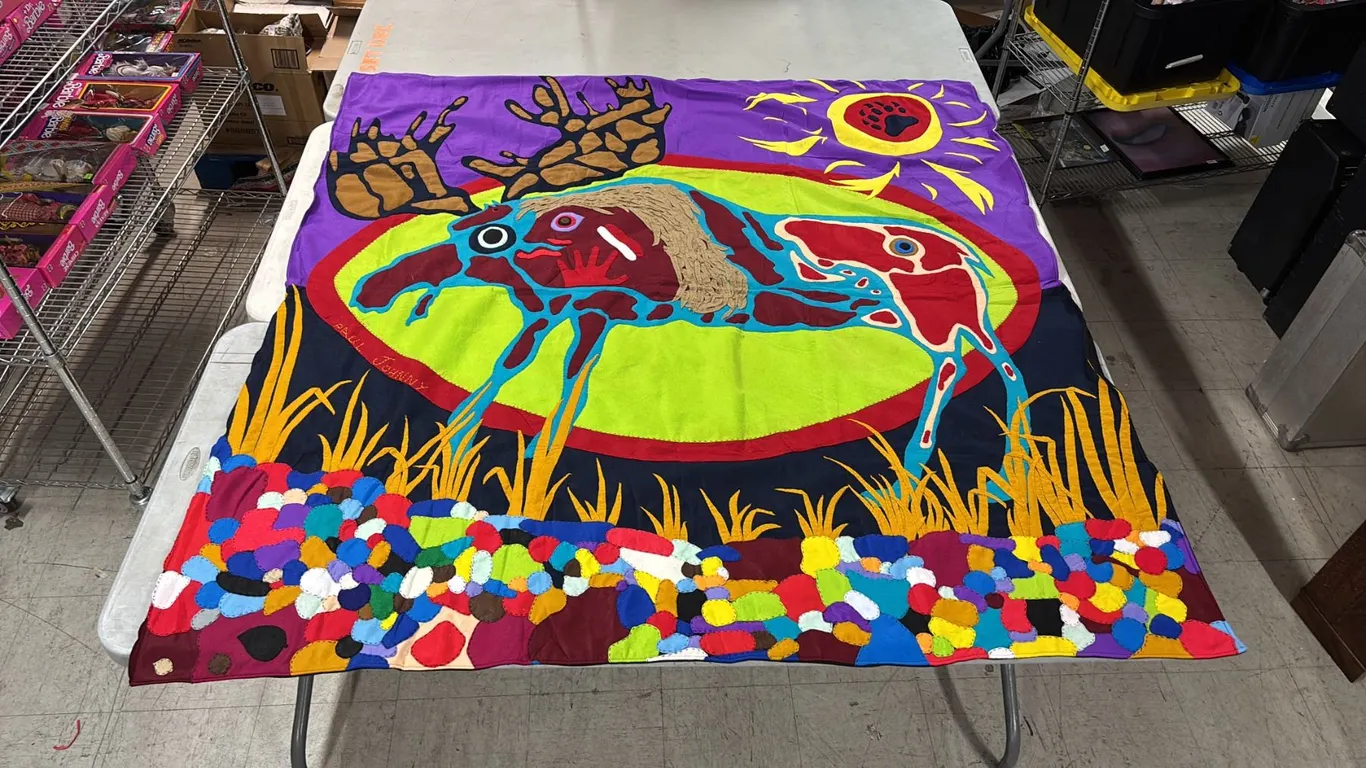 ORIGINAL PAUL JOHNNY FIRST NATIONS BLANKET