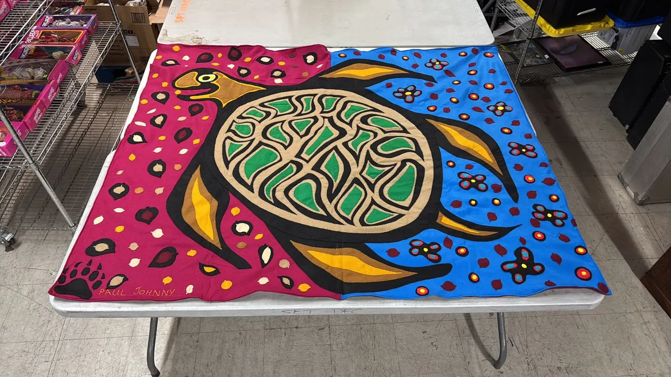 ORIGINAL PAUL JOHNNY FIRST NATIONS BLANKET