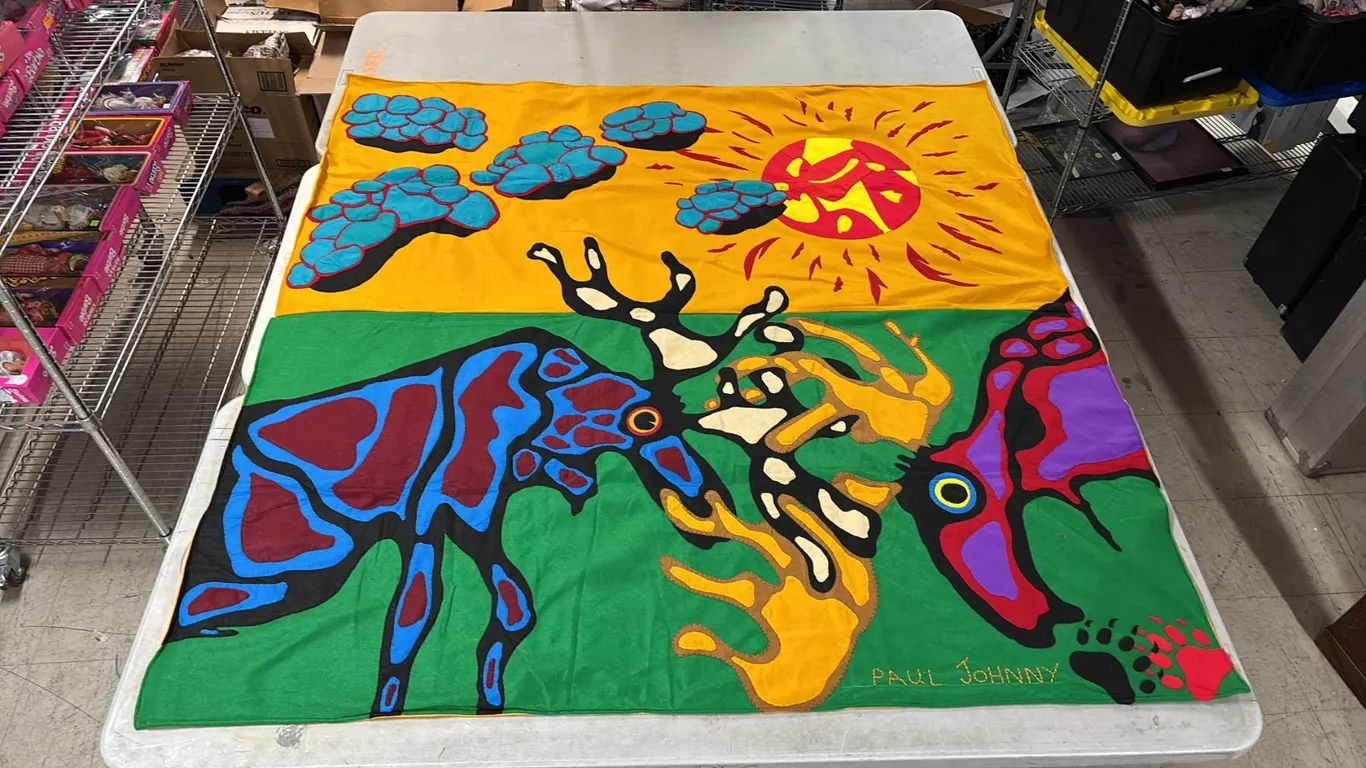 ORIGINAL PAUL JOHNNY FIRST NATIONS BLANKET