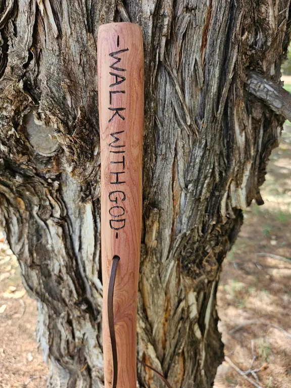 Hand-made Cedar Hiking Stick