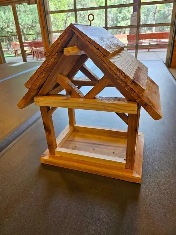 Handmade Cedar Bird Feeder