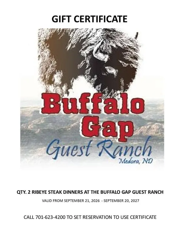 Buffalo Gap 2 Ribeye Steak Dinners