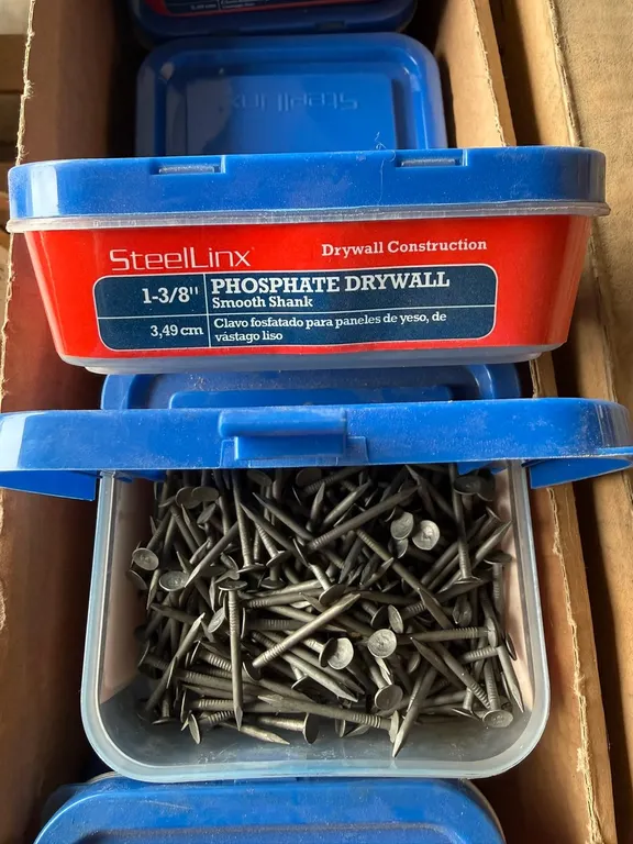 (12) Boxes of 1-3/8" Phosphate Drywall Nails