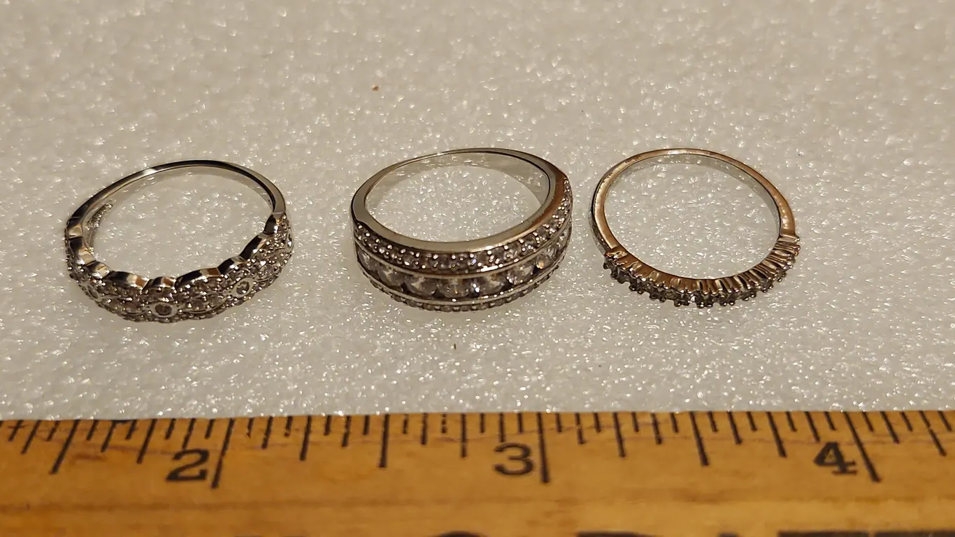 3 Rings Size 6.5, 6, 6.5