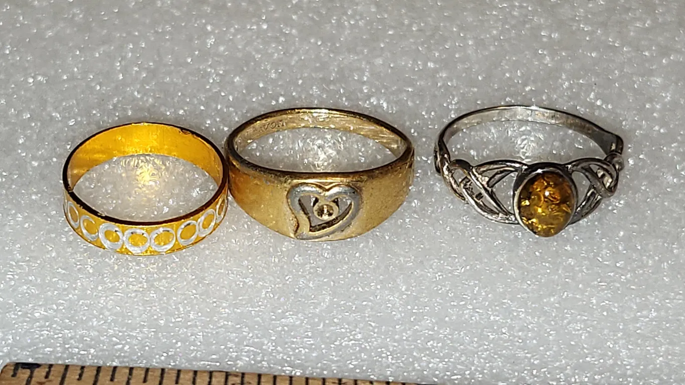 3 Rings Size 6, 8, 8.5
