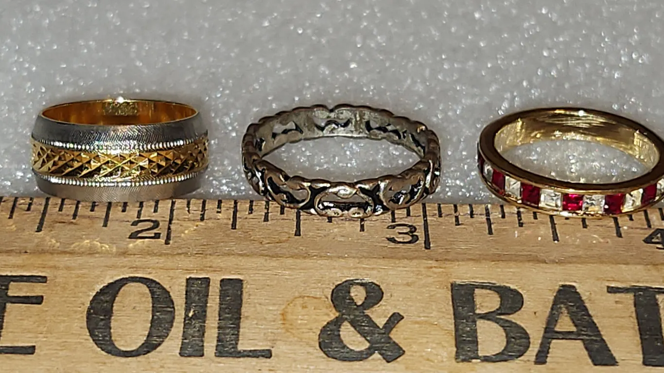 3 Rings Size 5.5, 4.5, 7