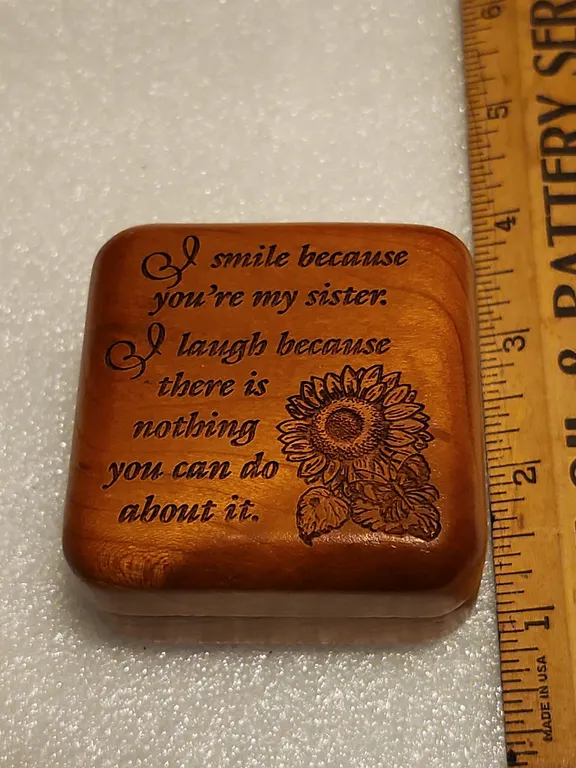 The Wind Beneath My Wings Wooden Trinket Music Box