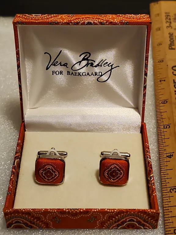 Vera Bradley For Baekgaard Cuff Links