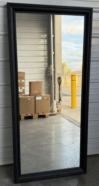 Full Length Mirror w/ Black Molded Frame