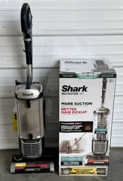 Shark Upright Vacuum, Rotator Pet, Pet Friendly, PowerFins HairPro Brushroll, HEPA Filter, Odor Neut