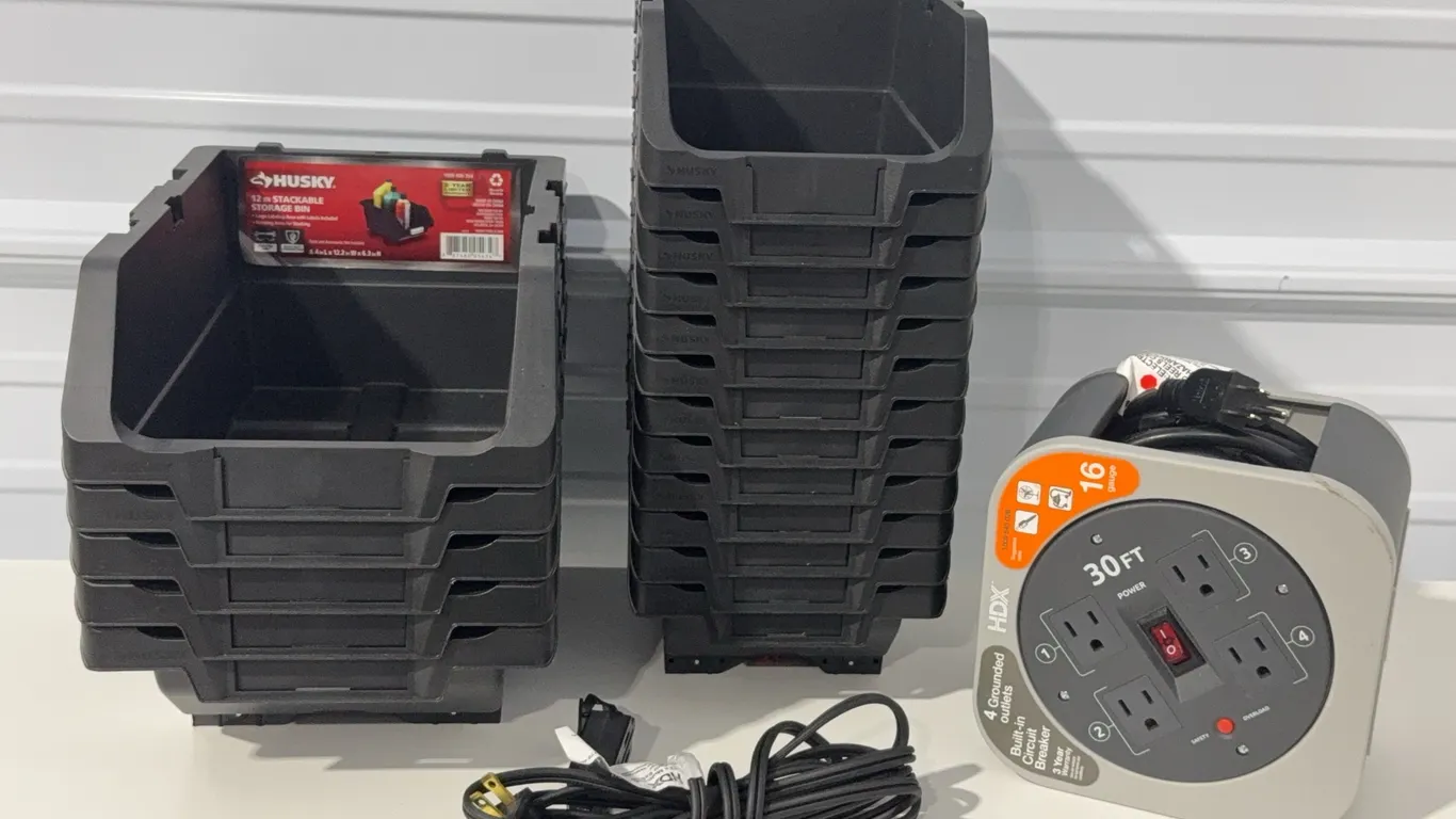 Husky Storage Bins & Extension Cords