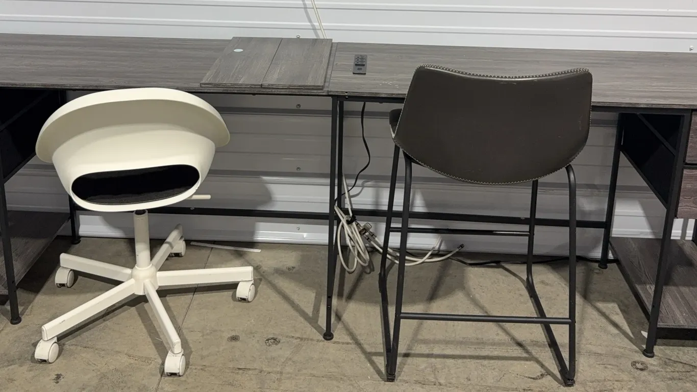 Two-Person Desk and 2 Chairs