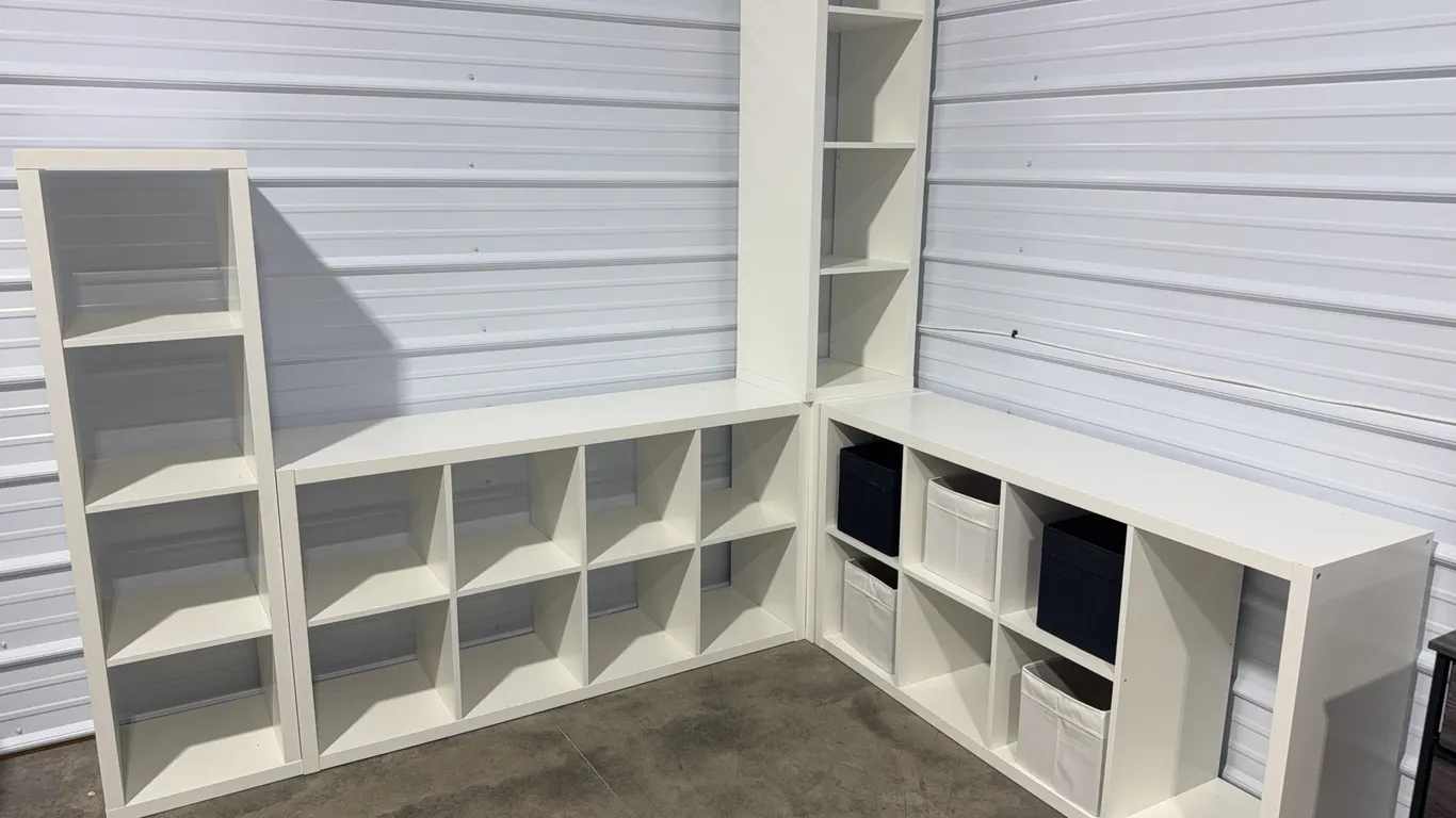 *LIKE NEW* IKEA KALLAX Shelf Units, W/ 5 DRÖNA Box Storage Bins