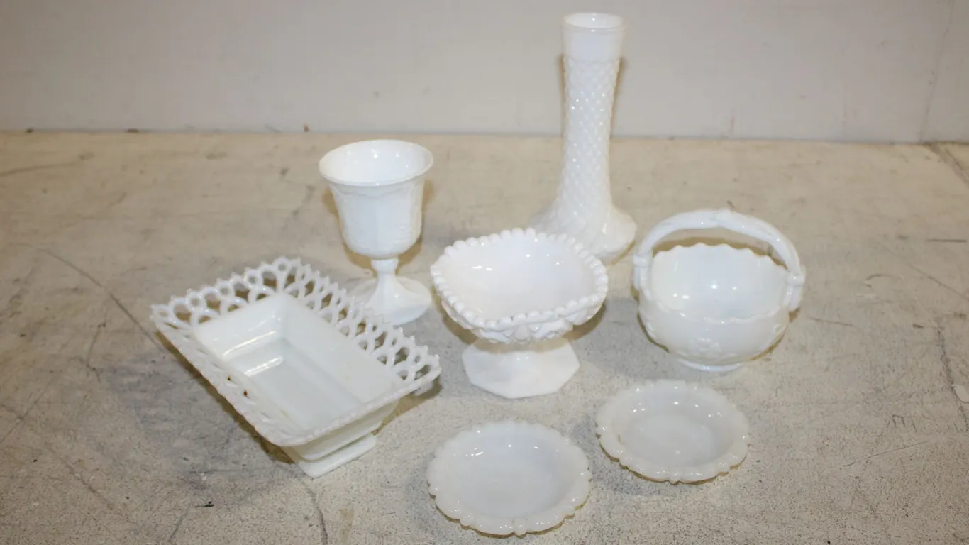 Milk Glass Decor