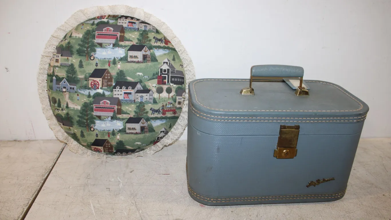Lady Balamore Train Case & Throw Pillow