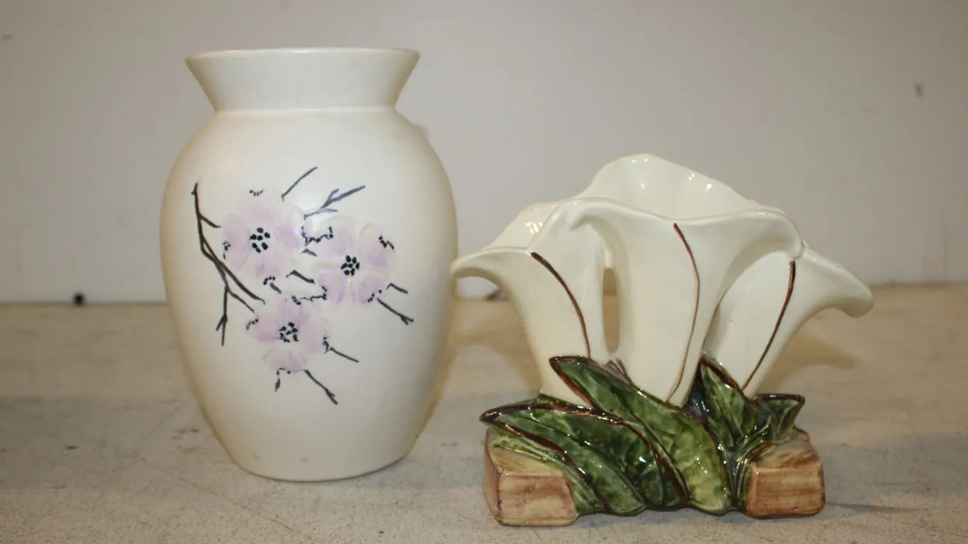 McCoy Floral Ceramic Vases