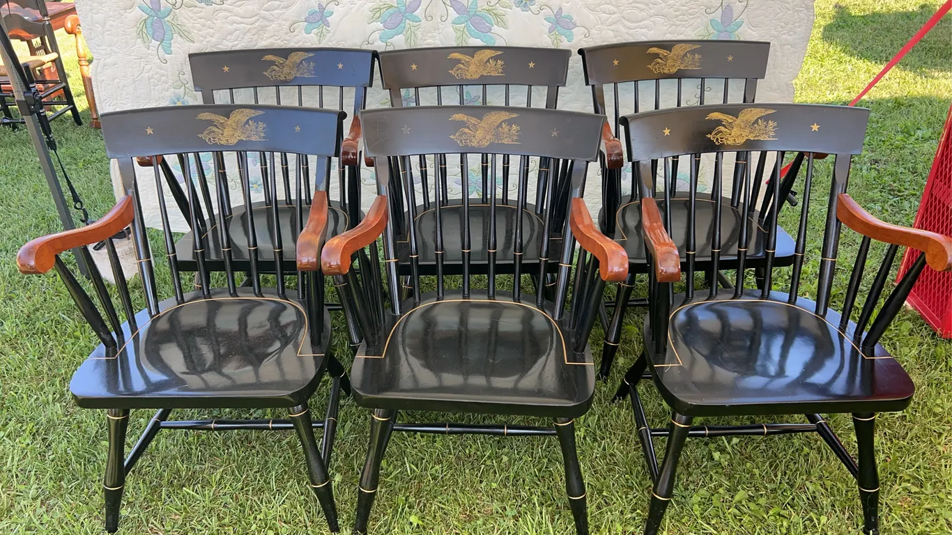 Nicholas & Stone Hitchcock Style Captain Chairs