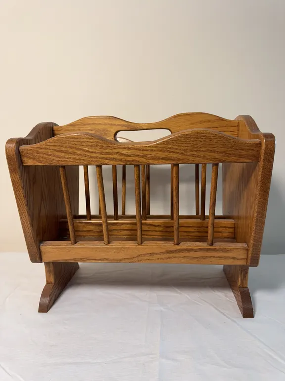 Oak Magazine Holder