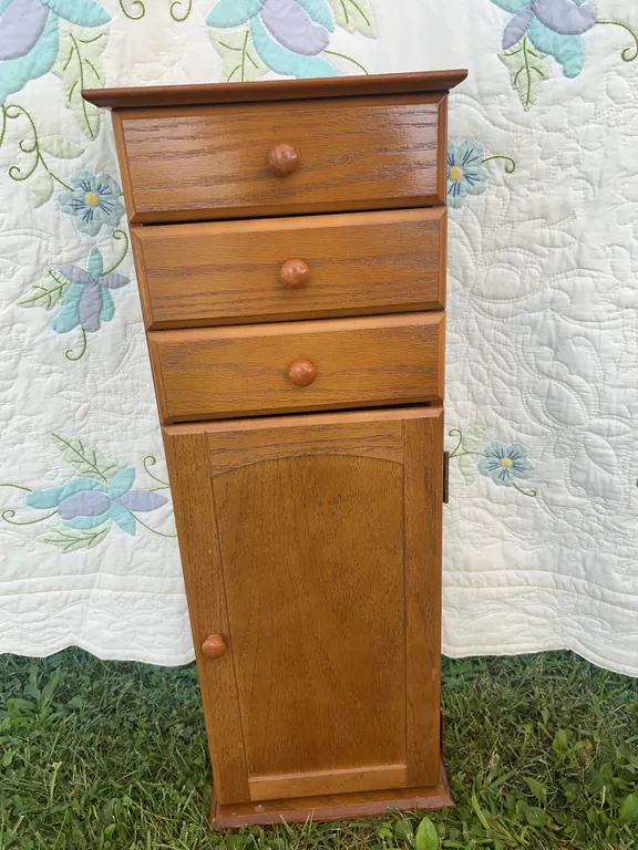 Oak Jewelry Cabinet