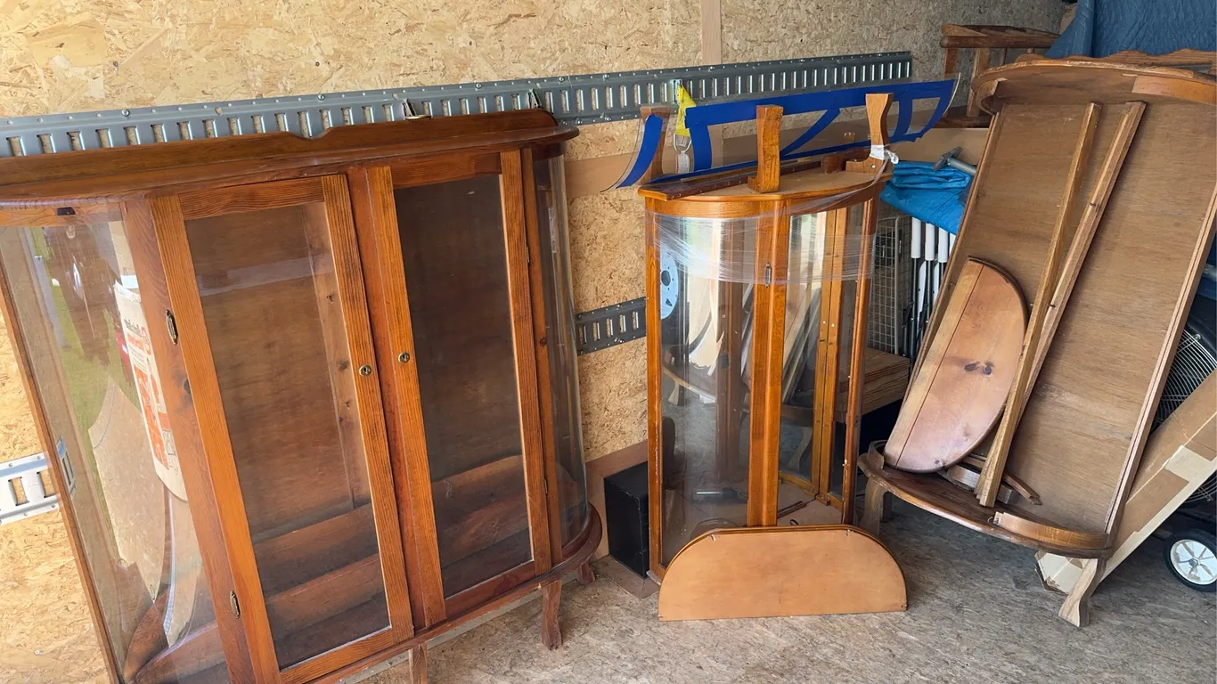 Trio of Curio Cabinets
