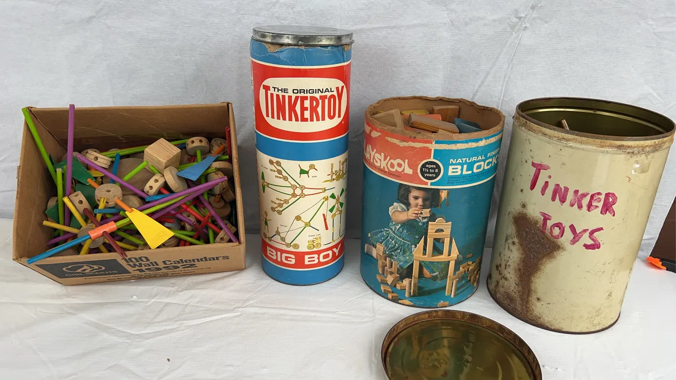 Tinker Toys & Playskool Wood Blocks
