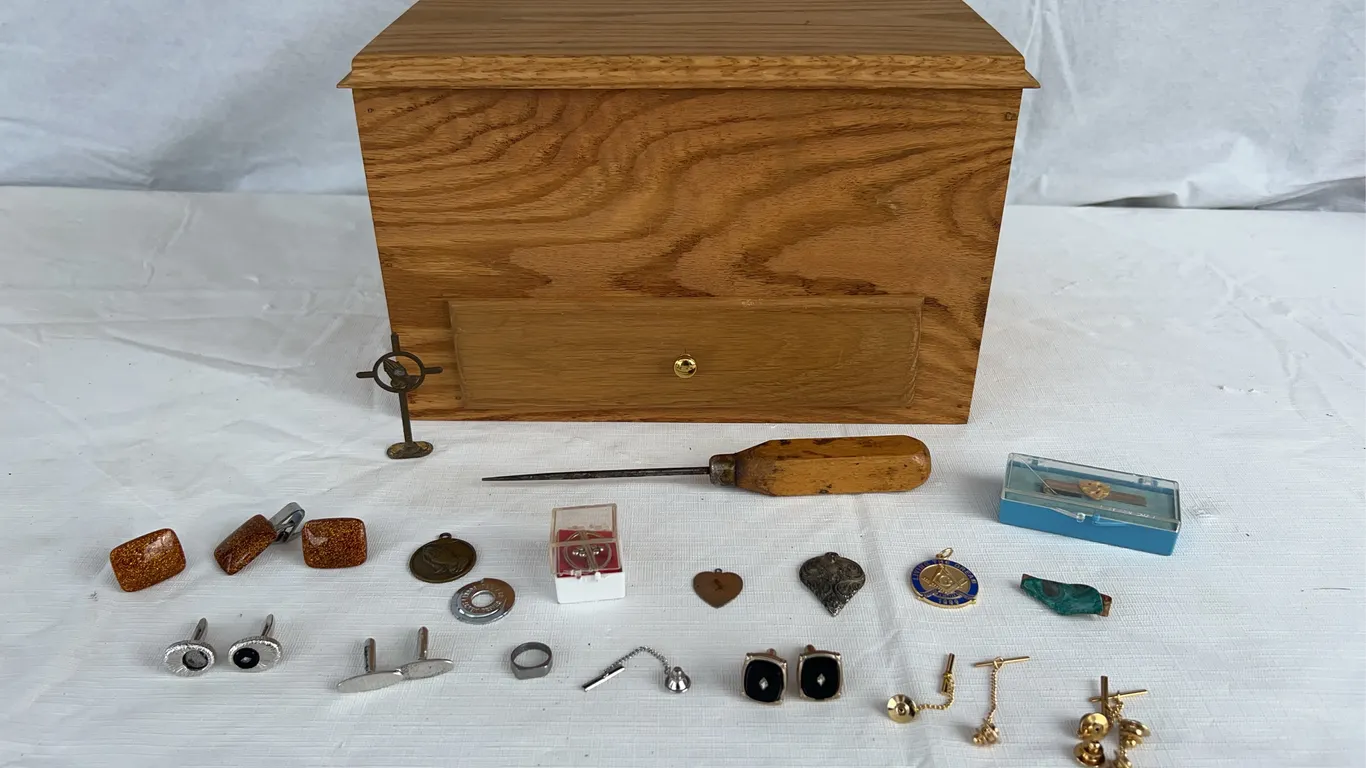 Collectibles Box with Contents