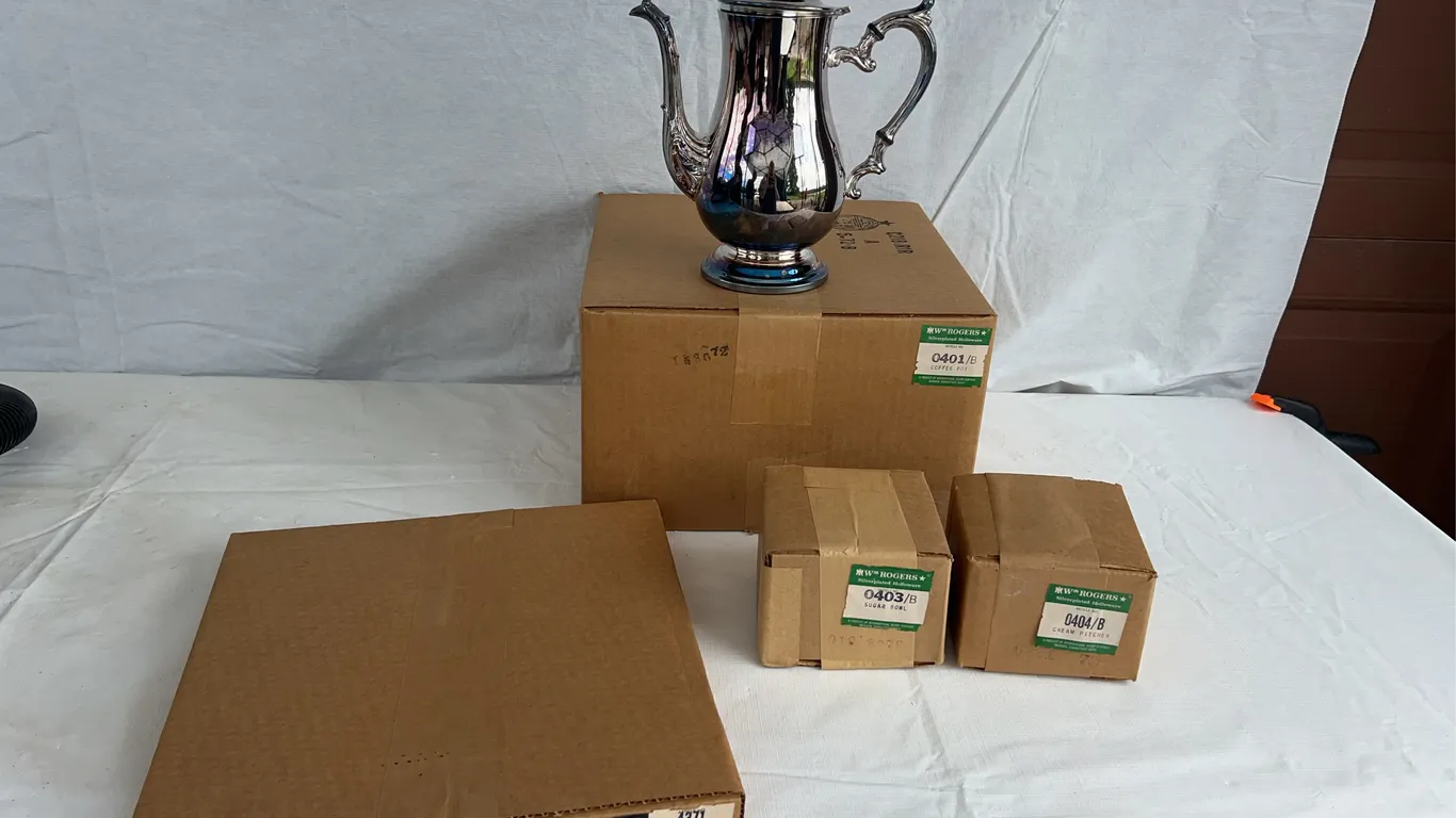 NIB Silver Plate Serving Items