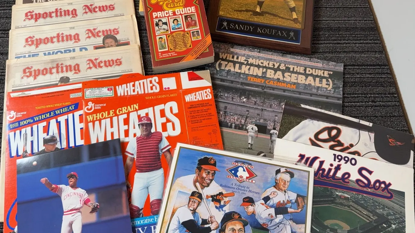 Collection of Vintage Sports Memorabilia