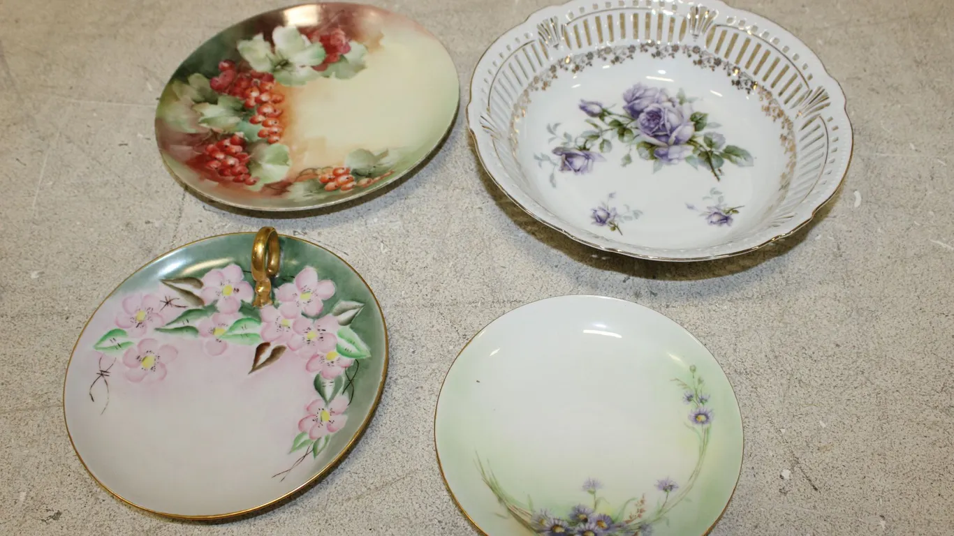 Floral China Plates