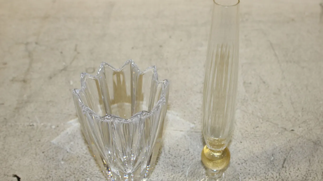 Orrefors Vase & Art Glass Vase