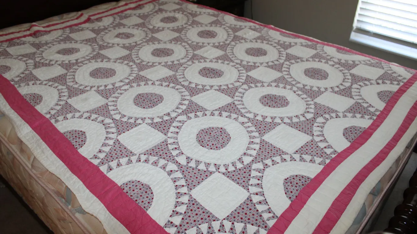 Red, Gray & White Quilt