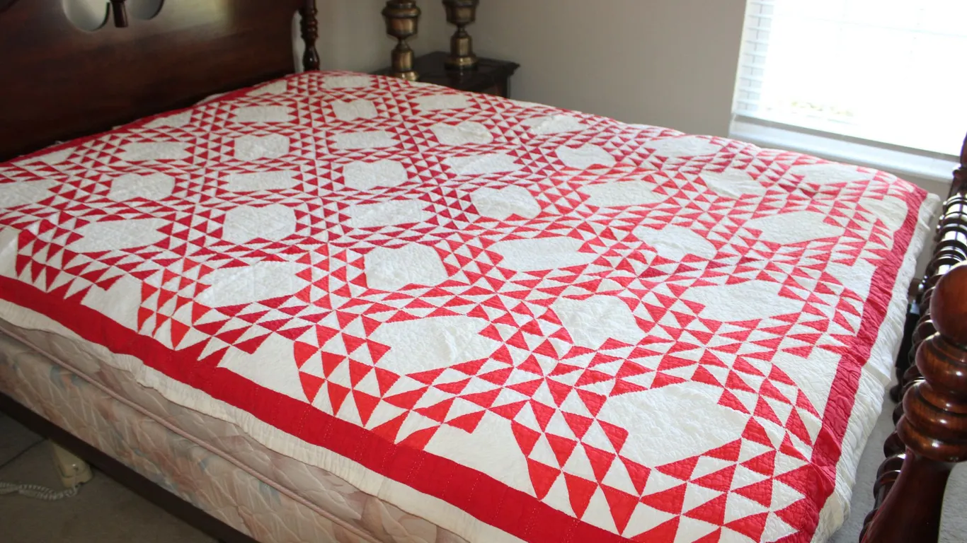 Red & White Quilt