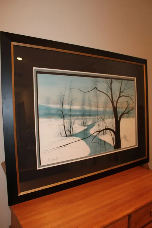 P. Buckley Moss "Blessed Peace" Winter Landscape Print