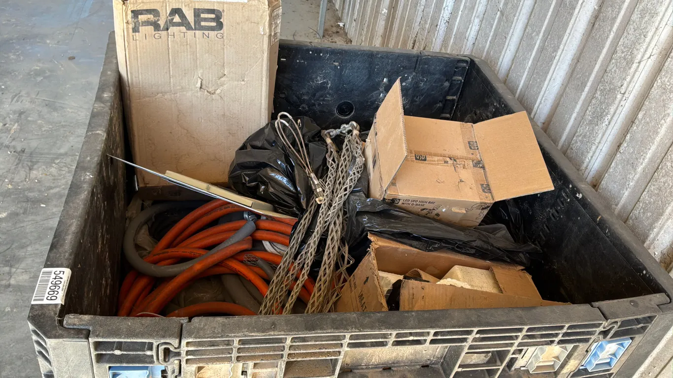 TOTE OF ELECTRICAL PARTS