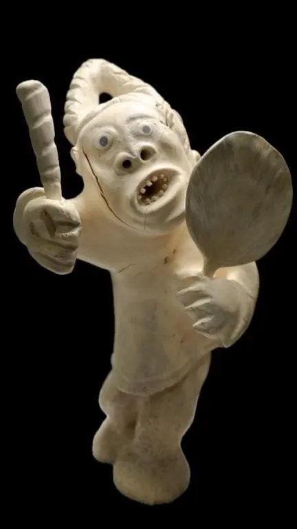 NELSON TAKKIRUG (1930-1999) DRUM DANCER WHALEBONE