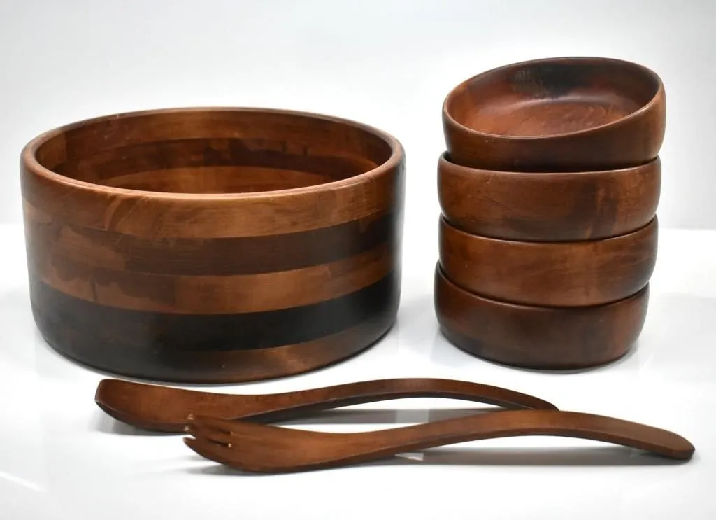 MID CENTURY MODERN BARIBOCRAFT SALAD SET
