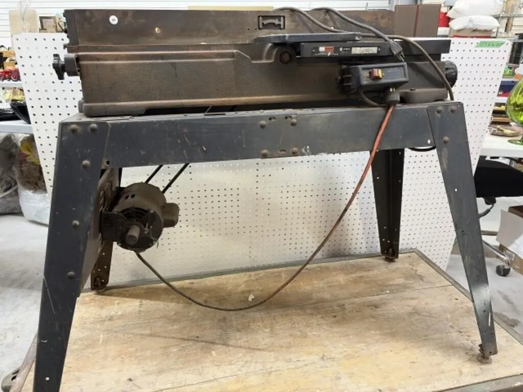 Sears Craftsman Jointer / Planer On Metal Stand,