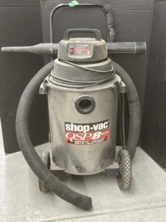 8 Gallon Shop•vac On Dolly - Hose Is Missing