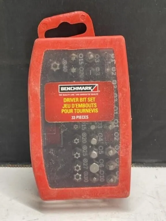 Benchmark 33pc Driver Bit Set - Unopened
