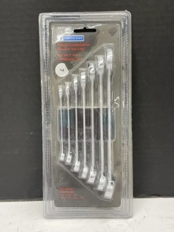 7pc Combination Wrench Set - Sae- Unopened