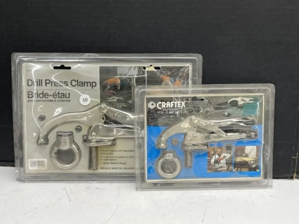 9 " Drill Press Clamp & 6 “ Vise-clamp - Unopened